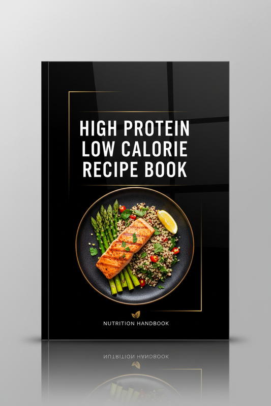 High Protein Low Calorie Recipe Book Cover
